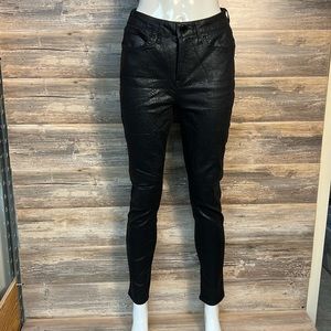 Seven7 Black Viper Print Coated Skinny Jean NWT!